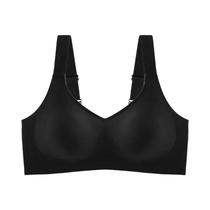 Sutiã Esportivo Sem Fio Sem Costura Feminino Acolchoado Conforto Suporte Macio Alças Largas Lingerie