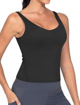 Sutiã esportivo THE GYM PEOPLE Longline, camiseta acolchoada para exercícios e ioga