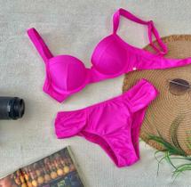 Sutiã estruturado com bojo Calcinha Cor: Pink Tamanho: P