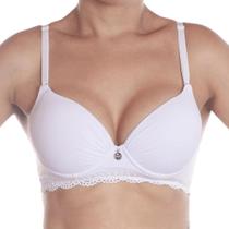 Sutiã fashion base em renda franzido Ref.: ST2112