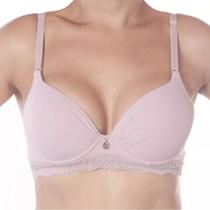 Sutiã fashion base em renda franzido Ref.: ST2112