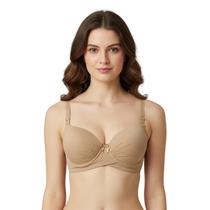 Sutiã Feminino Adulto Base Cruzada Alça Larga Reforçada Ajustável Push Up Fecho Colchete Sutiã Feminino Adulto Base Cruzada Alça Larga Reforçada Ajustável Push Up Fecho Colchete