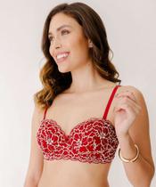 Sutiã Feminino Base e sem alça Marisa Vermelho-48002 Sutiã Feminino Base e sem alça Marisa Vermelho-48002