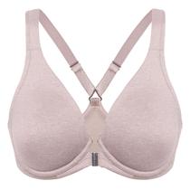 Sutiã feminino CALVENA Racerback com fecho frontal e cobertura total