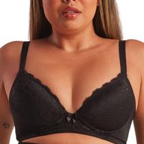 Sutiã Feminino Cetinete Detalhe Renda Base Larga Pretty Paty