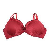 Sutiã Feminino Com Bojo e Acabamento Drapeado Com Aro de Sustentação e Laço Plus Size G3 e G4