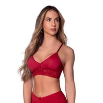 Sutiã Feminino Com Bojo Sem Aro Com Renda Selene Sutiã Feminino Com Bojo Sem Aro Com Renda Selene