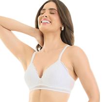 Sutiã Feminino Com Bojo Sem Aro Rendado Vi Lingerie