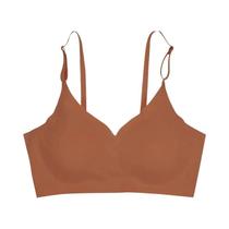 Sutiã Feminino De Verão Sem Costura Com Corte a Laser, Sem Bojo, Com Enchimento, Estilo Crop Top, Em