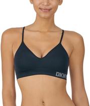 Sutiã feminino DKNY sem costura, pacote com 2 unidades, preto/areia, tamanho M Sutiã feminino DKNY sem costura, pacote com 2 unidades, preto/areia, tamanho M