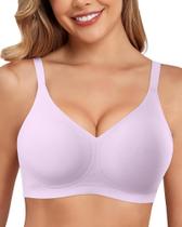 Sutiã feminino LUXMAY, confortável, sem fio, com cobertura total, roxo, S Sutiã feminino LUXMAY, confortável, sem fio, com cobertura total, roxo, S