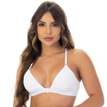 Sutiã Feminino Nadador Sem Bojo Confortável Abertura Frontal Em Microfibra Lingerie Íntimo Soutien