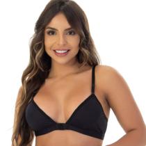 Sutiã Feminino Nadador Sem Bojo Confortável Abertura Frontal Em Microfibra Lingerie Íntimo Soutien