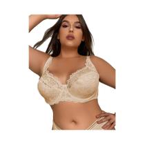 Sutiã feminino plus size sexy renda roupa íntima sutiã fino copo E sutiã com armação