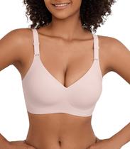 Sutiã feminino POSESHE confortável Push Up Wireless rosa Sutiã feminino POSESHE confortável Push Up Wireless rosa