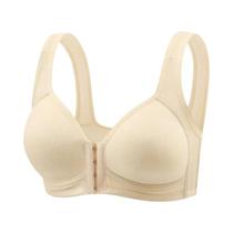 Sutiã Feminino Sem Costura Com Fechamento Frontal, Push-up, Sem Arame, Cobertura Total E