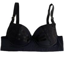 Sutiã Feminino Sustentação Com Alça Reforçada Detalhe Em Fita Com Bojo Íntimo Reforçado Microfibra