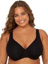 Sutiã Fruit of the Loom Fit for Me Plus Size, sem forro, 46D, preto