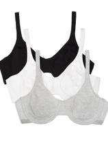 Sutiã Fruit of the Loom sem forro, algodão e elastano