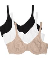 Sutiã Fruit of the Loom Unlined Unlined Underwire 86CK preto 40C feminino