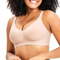 Sutiã Greoay Wireless Push Up Seamless Full Support com decote em V Sutiã Greoay Wireless Push Up Seamless Full Support com decote em V