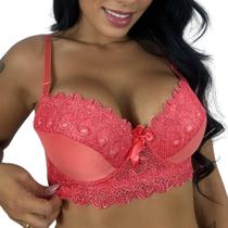 Sutiã Guipir Luxo Soutien Reforçado Bordado Lingerie Renda