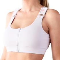 Sutiã HEART & CORE Shirl pós-cirurgia Racerback branco 2XL