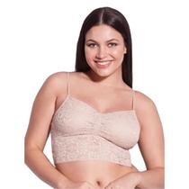 Sutiã Hope Top Alongado Com Bojo Removível em Renda - L12873