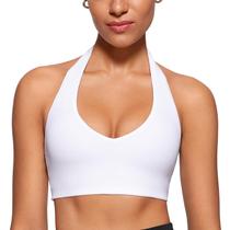 Sutiã INGIA Halter Longline com Bojo e Costas Baixas Branco M Sutiã INGIA Halter Longline com Bojo e Costas Baixas Branco M