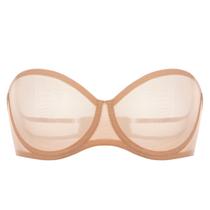 Sutiã INLYRIC Sem Alças em Tule Transparente com Arco Tamanho Plus 34C Sutiã INLYRIC Sem Alças em Tule Transparente com Arco Tamanho Plus 34C