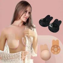 Sutiã Invisível Adesivo Silicone Premium Levanta Seio Push Up Reutilizável Cola Forte Segurança