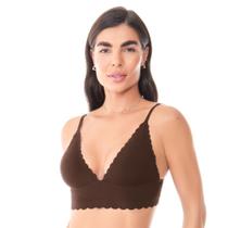 Sutiã Laser Termofusionado Com Bojo Removível Nogueira - Básicos Sutiã Laser Termofusionado Com Bojo Removível Nogueira - Básicos