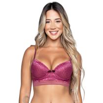 Sutiã Lingerie Vekyo Com Bojo Renda E Elástico Roupa Íntima