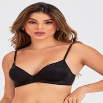 Sutiã love secret com bojo camiseta em microfibra natural, 991028, cor preto, tam 44 Sutiã love secret com bojo camiseta em microfibra natural, 991028, cor preto, tam 44