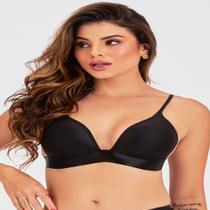 Sutiã love secret com bojo triangulo em microfibra natural, 991026, cor preto, tam 44 Sutiã love secret com bojo triangulo em microfibra natural, 991026, cor preto, tam 44