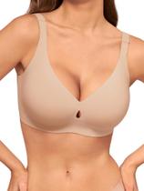 Sutiã LUCKMEEY No Underwire Push Up Wireless com cobertura total