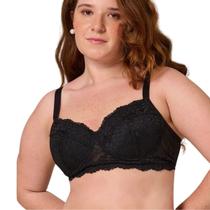 Sutiã Meia Taça Bojo Flexível Plus Size Liebe Sutiã Meia Taça Bojo Flexível Plus Size Liebe