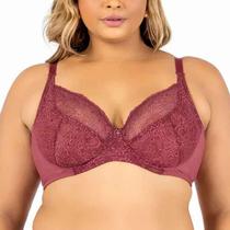 Sutiã Meia Taça Plus Size com Aro Sem Bojo 180101 Dilady Sutiã Meia Taça Plus Size com Aro Sem Bojo 180101 Dilady