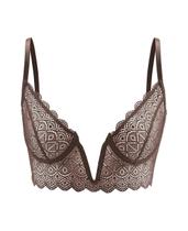 Sutiã Mini Corselet Renda Soul Marrom She