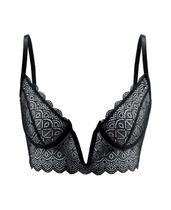 Sutiã Mini Corselet Renda Soul Preto She