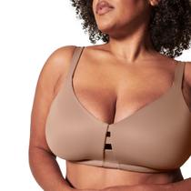 Sutiã minimizador sem fio SPANX Low Profile Cafe Au Lait 36DDD Sutiã minimizador sem fio SPANX Low Profile Cafe Au Lait 36DDD