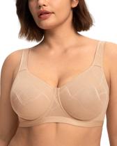 Sutiã Minimizer HSIA Full Coverage Underwire Plus Size para mulheres