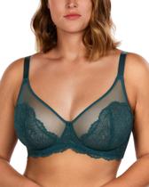 Sutiã Minimizer HSIA para mulheres com cobertura total de renda com aro