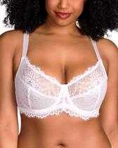 Sutiã Minimizer HSIA Plus Size Underwire com cobertura total branca