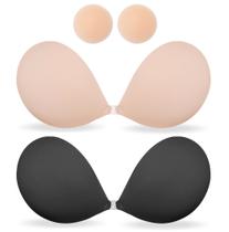 Sutiã MITALOO Adesivo Sem Alças Push-up Nude Preto Sutiã MITALOO Adesivo Sem Alças Push-up Nude Preto