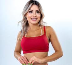 Sutiã Modelo Top com Detalhes em Renda