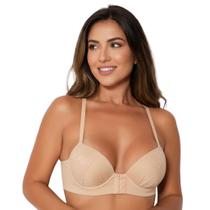 Sutiã Nadador Bojo Liso Fecho Frontal Alça Ajustável Reforçado Confortável Lingerie Feminina