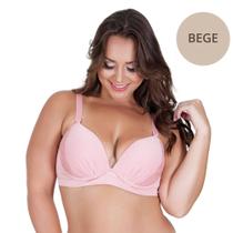 Sutiã Plus Size Básico em Microfibra com Bojo + Extensor Lingerie Dia a Dia Moda de Baixo - DM428-ES06