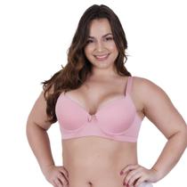Sutiã Plus Size Bojão Lateral Larga e Alça Grossa Reforçada Liso- c5 SUTIÃ NATHÁLIA PLUS SIZE
