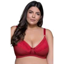 Sutiã Plus Size Bruvi 1570 Microfibra com Renda